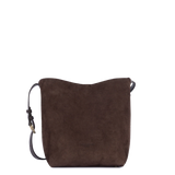 LANCASTER - Sac seau Suède marron