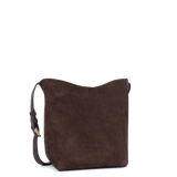 LANCASTER - Sac seau Suède marron
