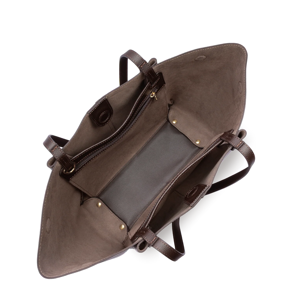 LANCASTER - Grand sac cabas Lancaster Sierra Haus en cuir grainé marron