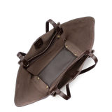 LANCASTER - Grand sac cabas Lancaster Sierra Haus en cuir grainé marron
