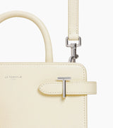LE TANNEUR- Sac à main petit modèle Emilie en cuir grainé fleur de sel