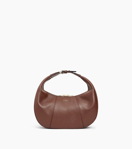LE TANNEUR - Sac porté épaule petit - Juliette en cuir grainé - Ebène