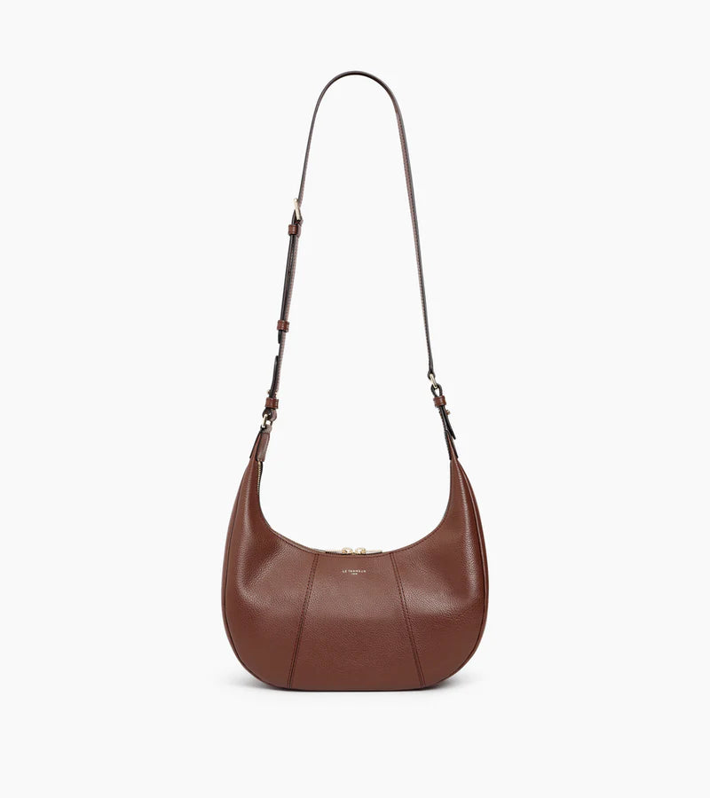 LE TANNEUR - Sac porté épaule petit - Juliette en cuir grainé - Ebène