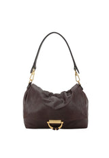 ABRO - Sac porté épaule en cuir lisse TEMI Medium Brun