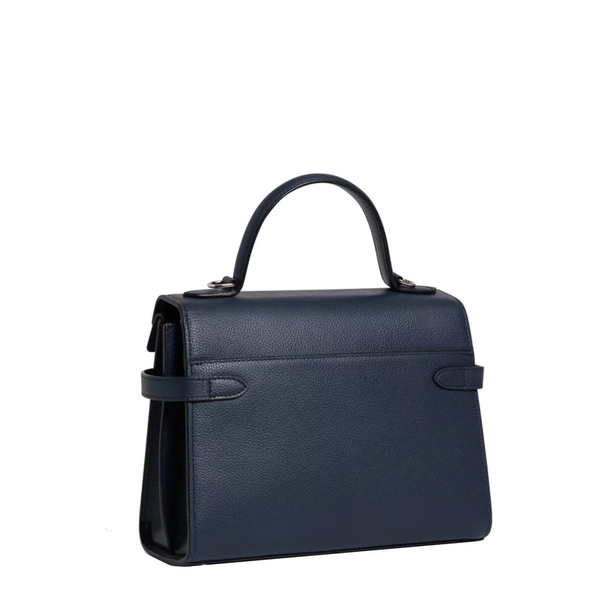 Sac à main moyen modèle Emilie en cuir grainé crépuscule – LE TANNEUR