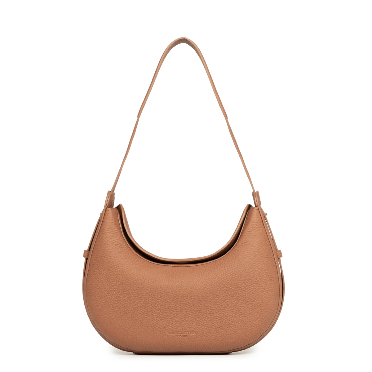 LANCASTER - Sac besace Lancaster Toro Ivy en cuir de taurillon camel