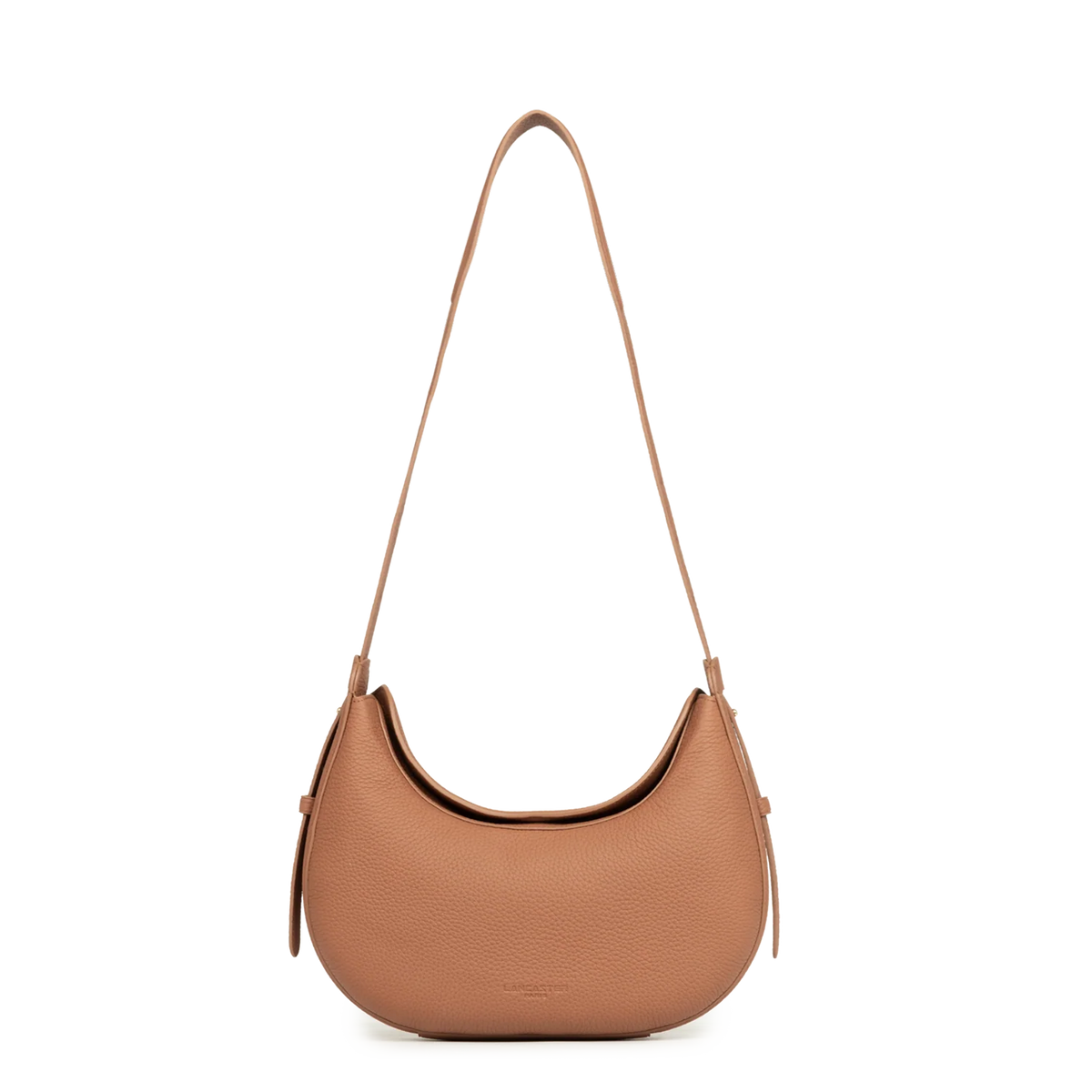 LANCASTER - Sac besace Lancaster Toro Ivy en cuir de taurillon camel