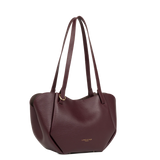 LANCASTER - Sac cabas épaule Lancaster Sierra Haus en cuir grainé bordeaux
