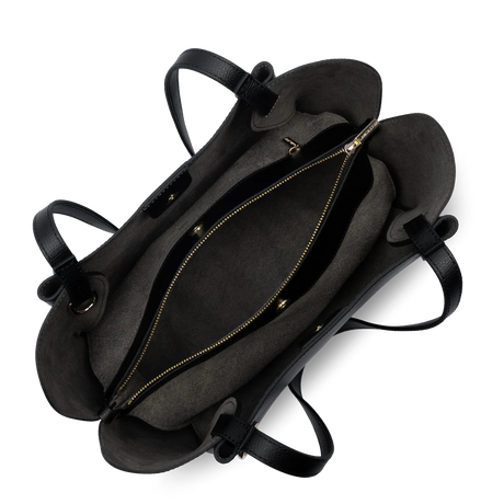 LANCASTER - Sac cabas épaule Lancaster Sierra Haus en cuir grainé noir