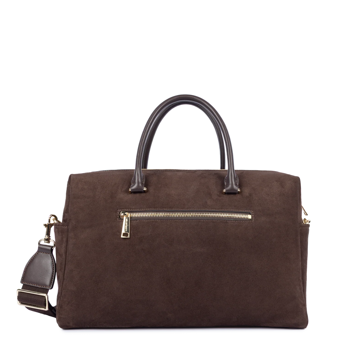LANCASTER - Porte document cuir velours Marron