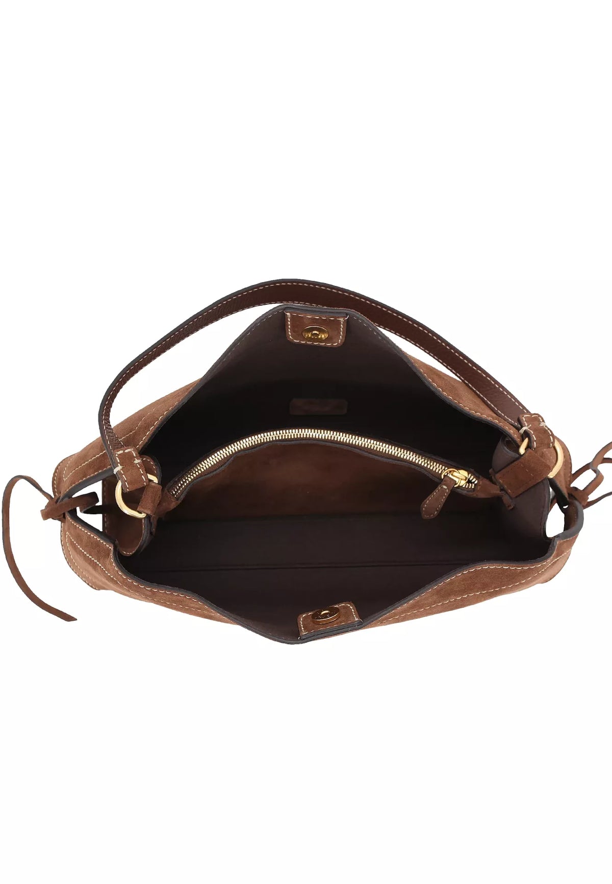 ABRO - Sac à main en daim NECESSITY Small Wood – Abro