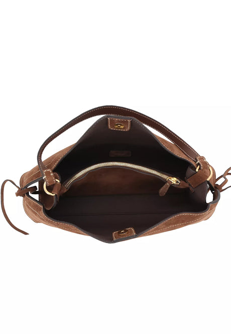 Sac à main en daim Necessity Small Wood Abro – vue 2