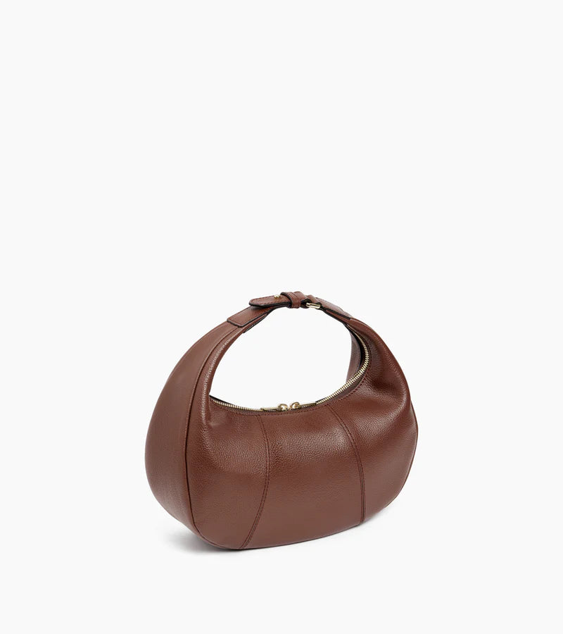 LE TANNEUR - Sac porté épaule petit - Juliette en cuir grainé - Ebène