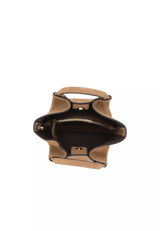 ABRO - Sac porté épaule en daim TEMI STITCH Cognac