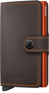 SECRID - Porte cartes Miniwallet Matte Truffle & Orange