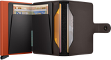 SECRID - Porte cartes Miniwallet Matte Truffle & Orange