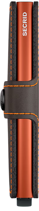 SECRID - Porte cartes Miniwallet Matte Truffle & Orange