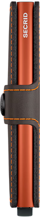 SECRID - Porte cartes Miniwallet Matte Truffle & Orange