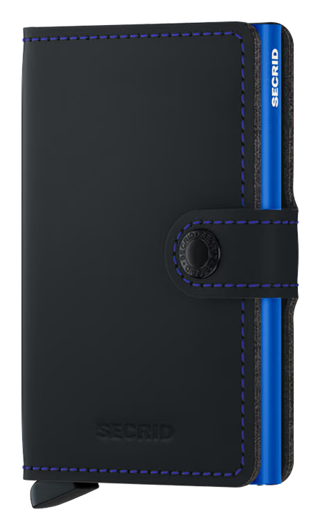 SECRID - Porte cartes Miniwallet Matte Black & Blue