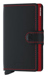 SECRID - Porte cartes Miniwallet Matte Black & Red