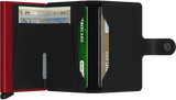 SECRID - Porte cartes Miniwallet Matte Black & Red