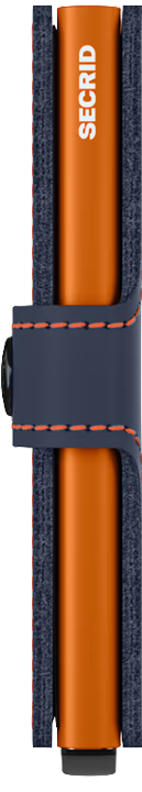 SECRID - Porte cartes Miniwallet Matte Nightblue & Orange