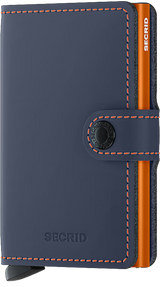 SECRID - Porte cartes Miniwallet Matte Nightblue & Orange