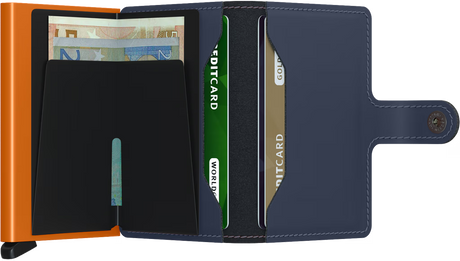 SECRID - Porte cartes Miniwallet Matte Nightblue & Orange