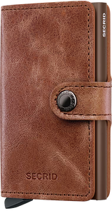 SECRID - Porte cartes Miniwallet Vintage - Cognac Brown
