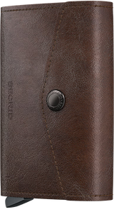 SECRID - Porte cartes porte monnaie Miniwallet Vintage - Chocolat