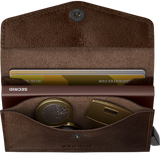 SECRID - Porte cartes porte monnaie Miniwallet Vintage - Chocolat