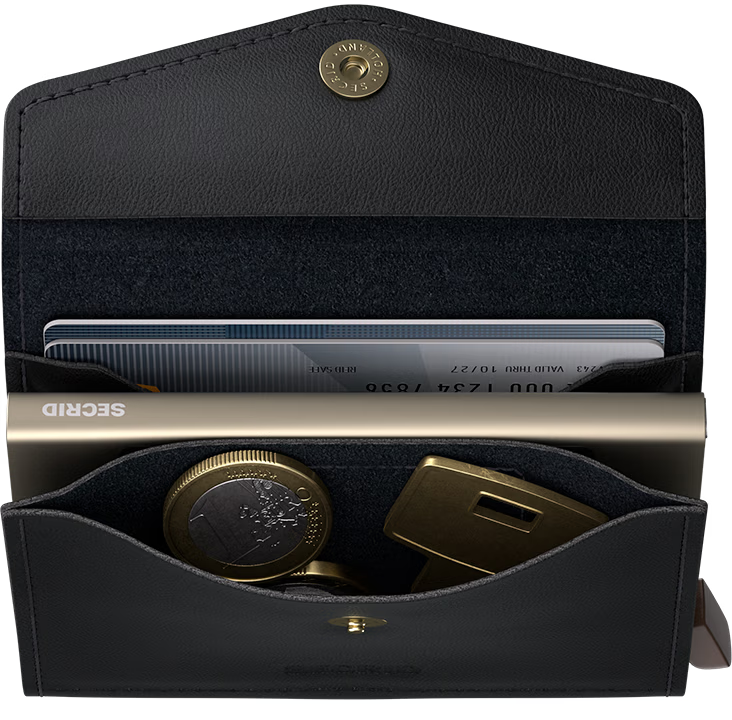 SECRID - Porte cartes porte monnaie Enveloppe wallet Original - Black