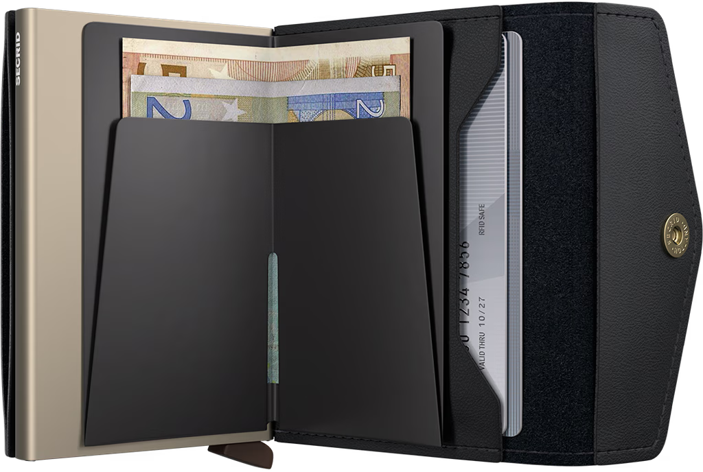 SECRID - Porte cartes porte monnaie Enveloppe wallet Original - Black