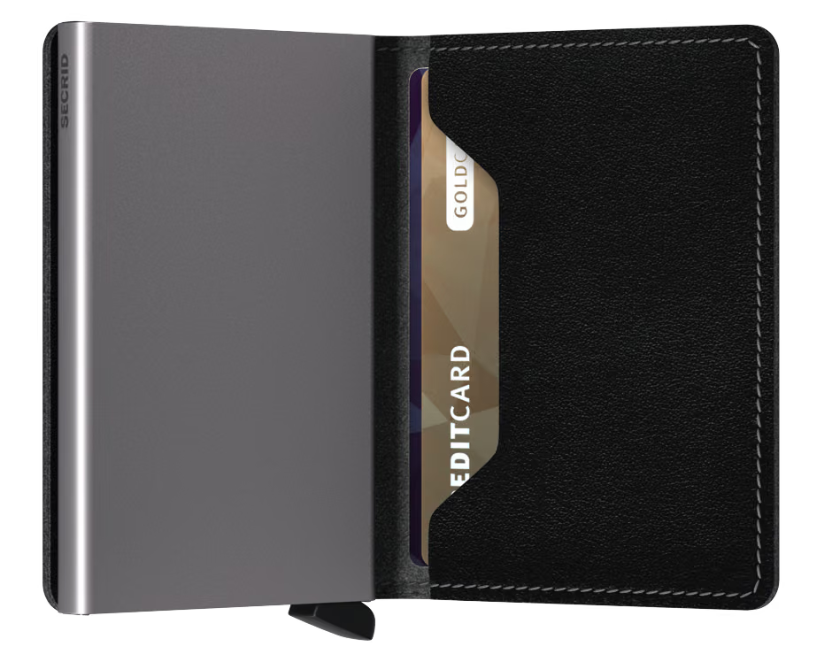 SECRID - Portefeuille Slimwallet Secrid cuir RFID 12 cartes Noir