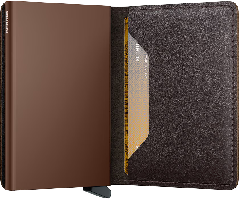 SECRID - Portefeuille Slimwallet Secrid cuir RFID 12 cartes Brown