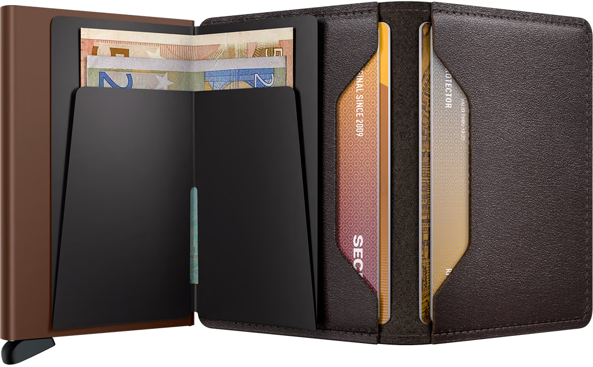 SECRID - Portefeuille Slimwallet Secrid cuir RFID 12 cartes Brown
