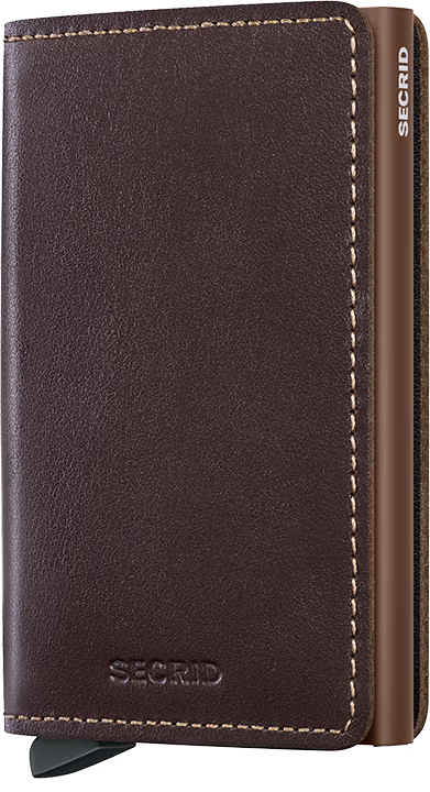 SECRID - Portefeuille Slimwallet Secrid cuir RFID 12 cartes Brown