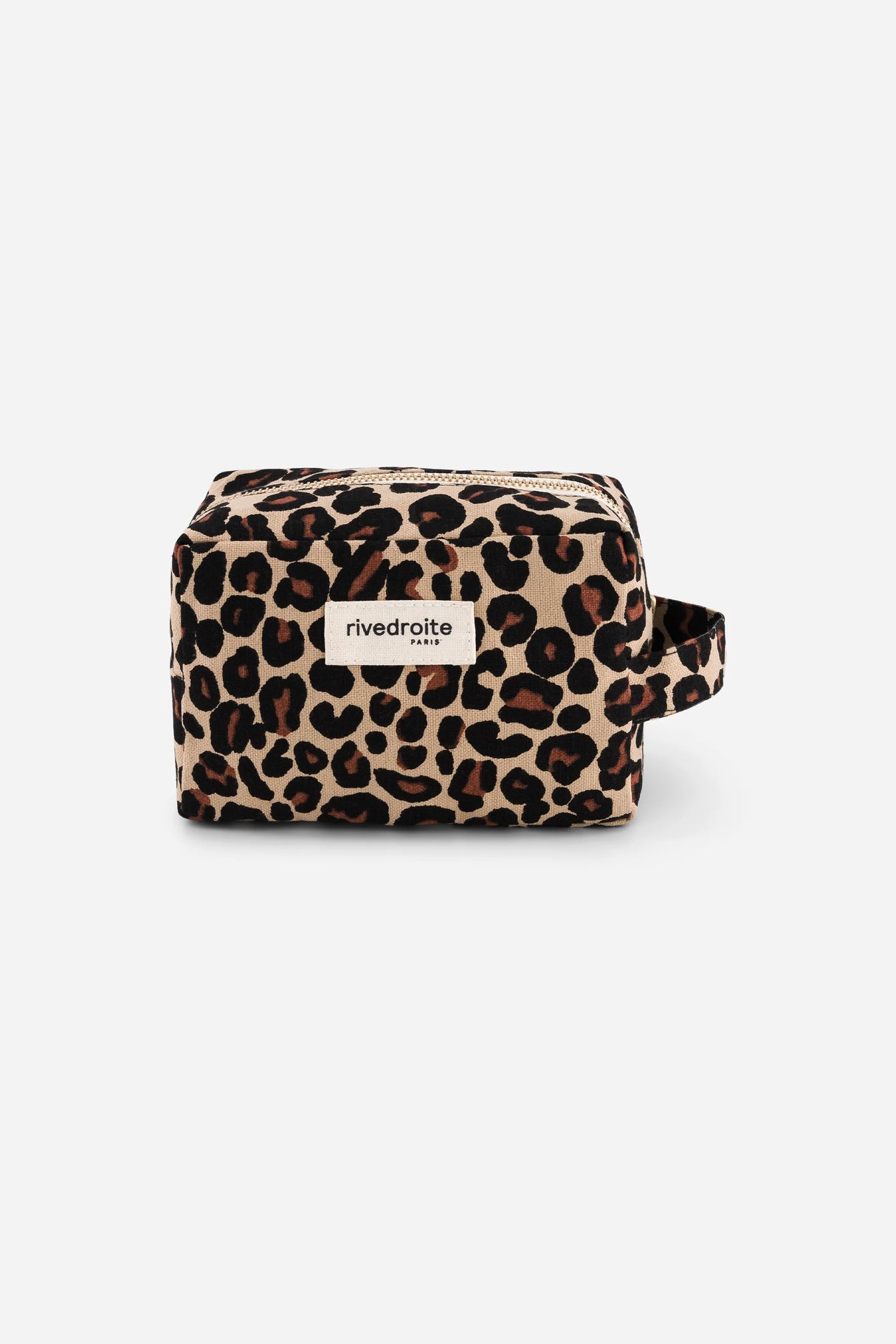 RIVE DROITE - Petite Trousse Léopard beige
