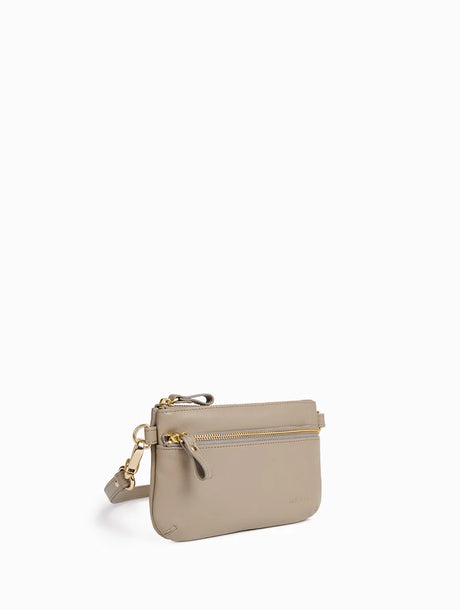 NAT & NIN - Petite pochette zippée - VICKY 2 - Grège