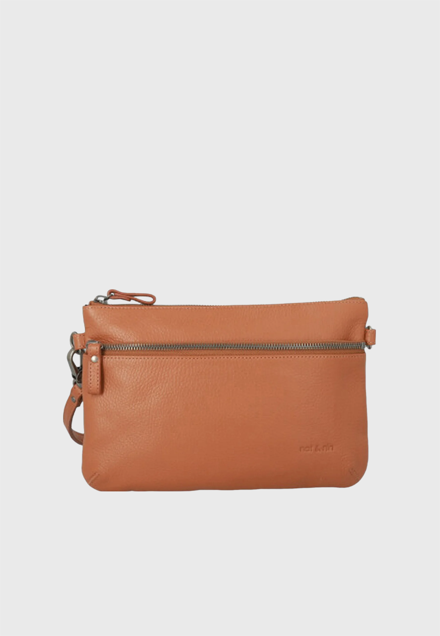 NAT & NIN - Petite pochette zippée - VICKY 2 - Pécan