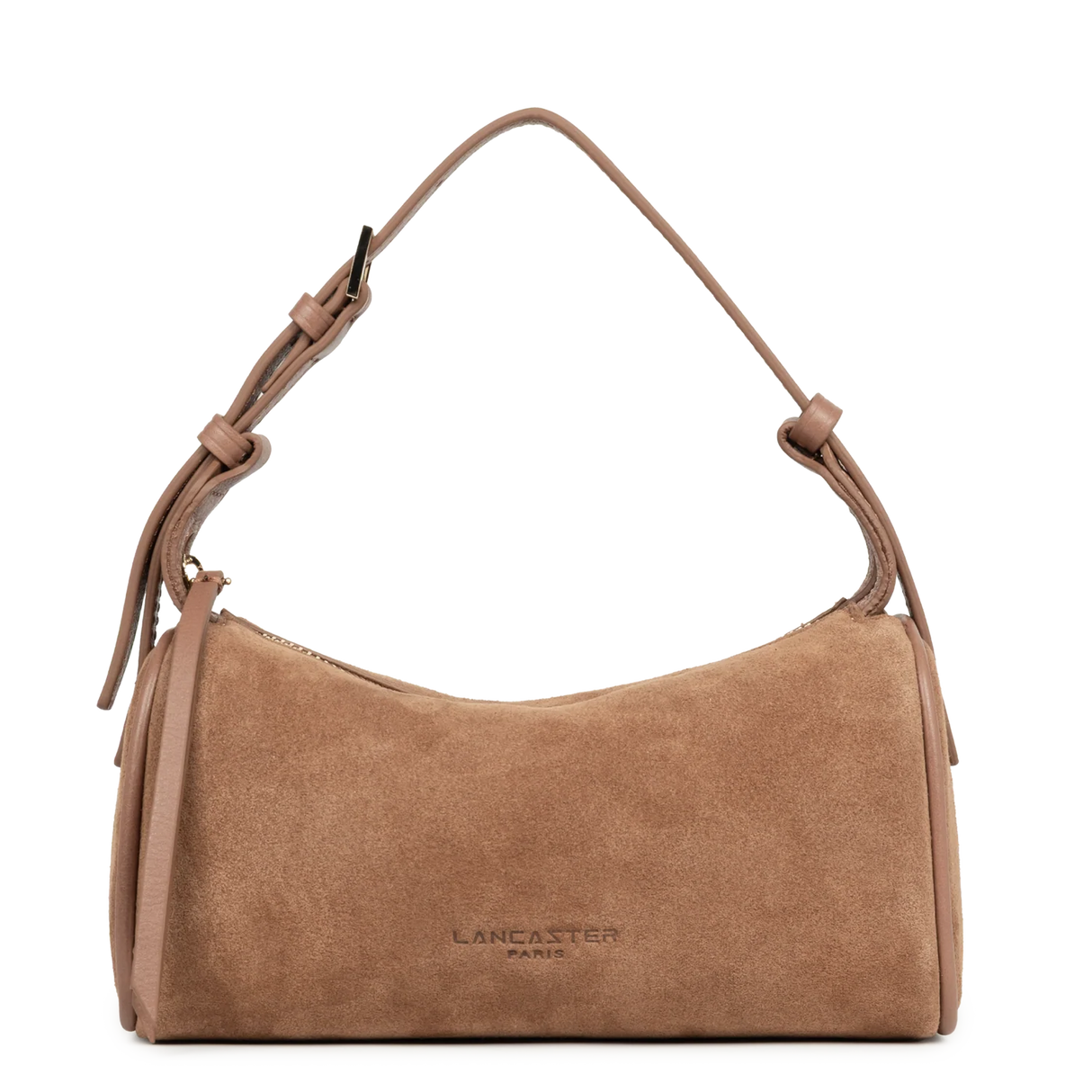 LANCASTER - Petit Sac à main Lancaster Suède Cube camel