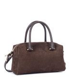 LANCASTER - Sac à main Lancaster Suède Cube marron