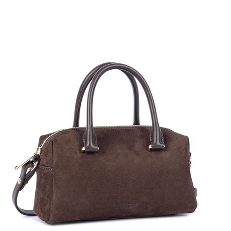 LANCASTER - Sac à main Lancaster Suède Cube marron