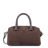 LANCASTER - Sac à main Lancaster Suède Cube marron