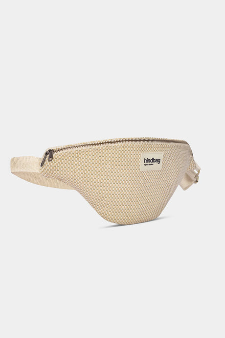 HINDBAG  - Sac banane Olivia Tressage écru Hindbag femme coton bio