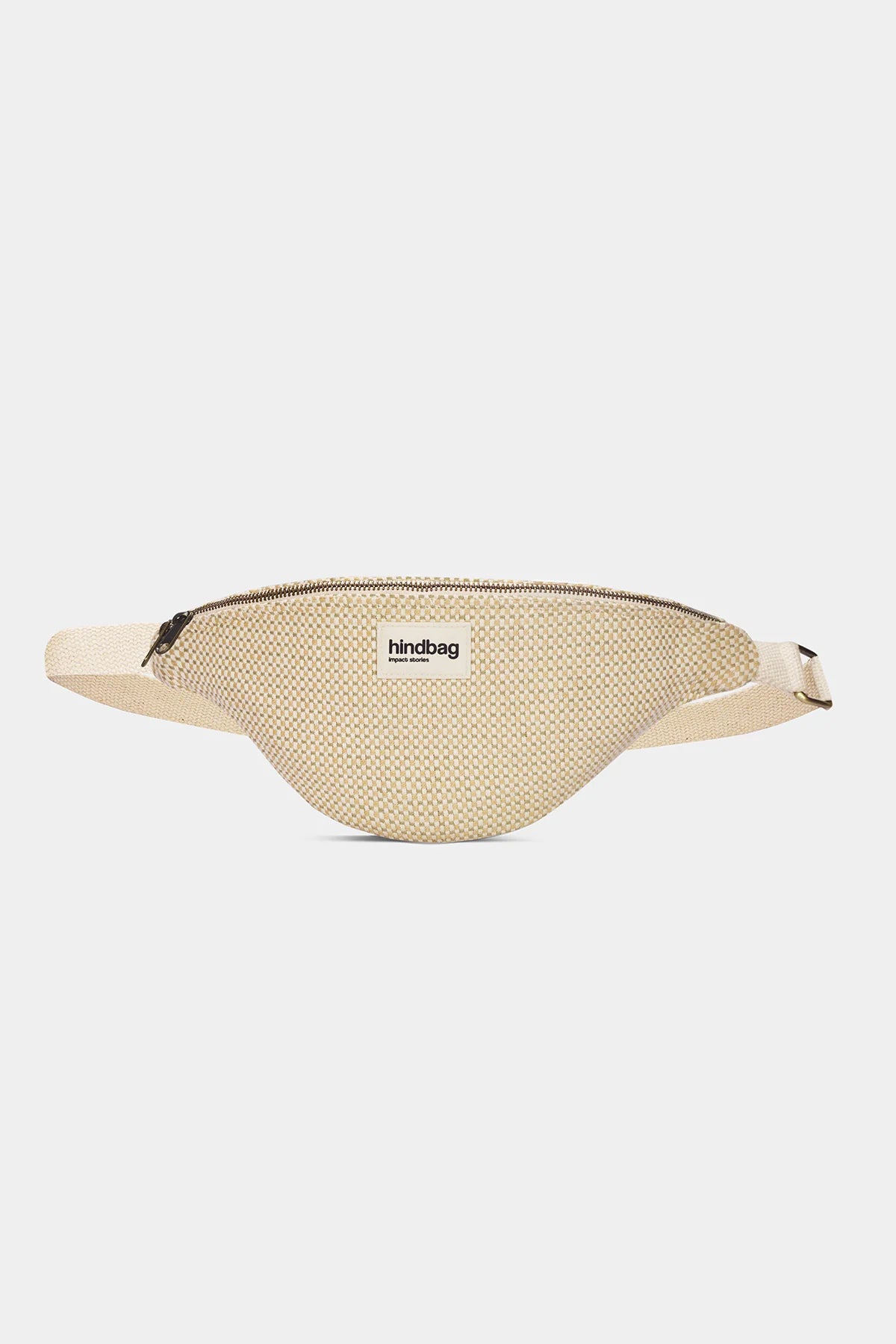 HINDBAG  - Sac banane Olivia Tressage écru Hindbag femme coton bio