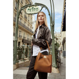 MAC DOUGLAS - sac besace - Couronne Rhodes - Chatain