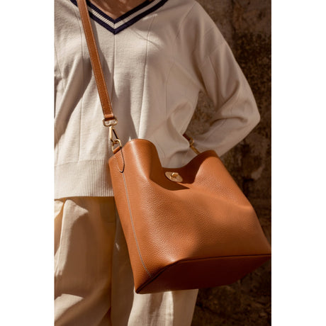 MAC DOUGLAS - sac besace - Couronne Rhodes - Chatain