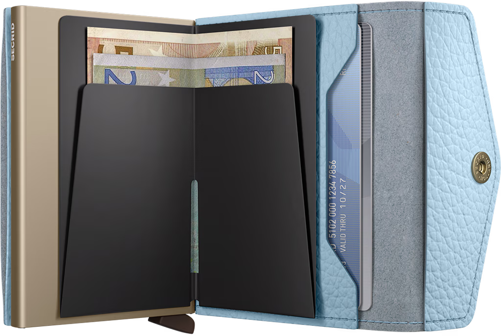 SECRID - Porte cartes porte monnaie Enveloppe wallet Pebble - Ice Blue