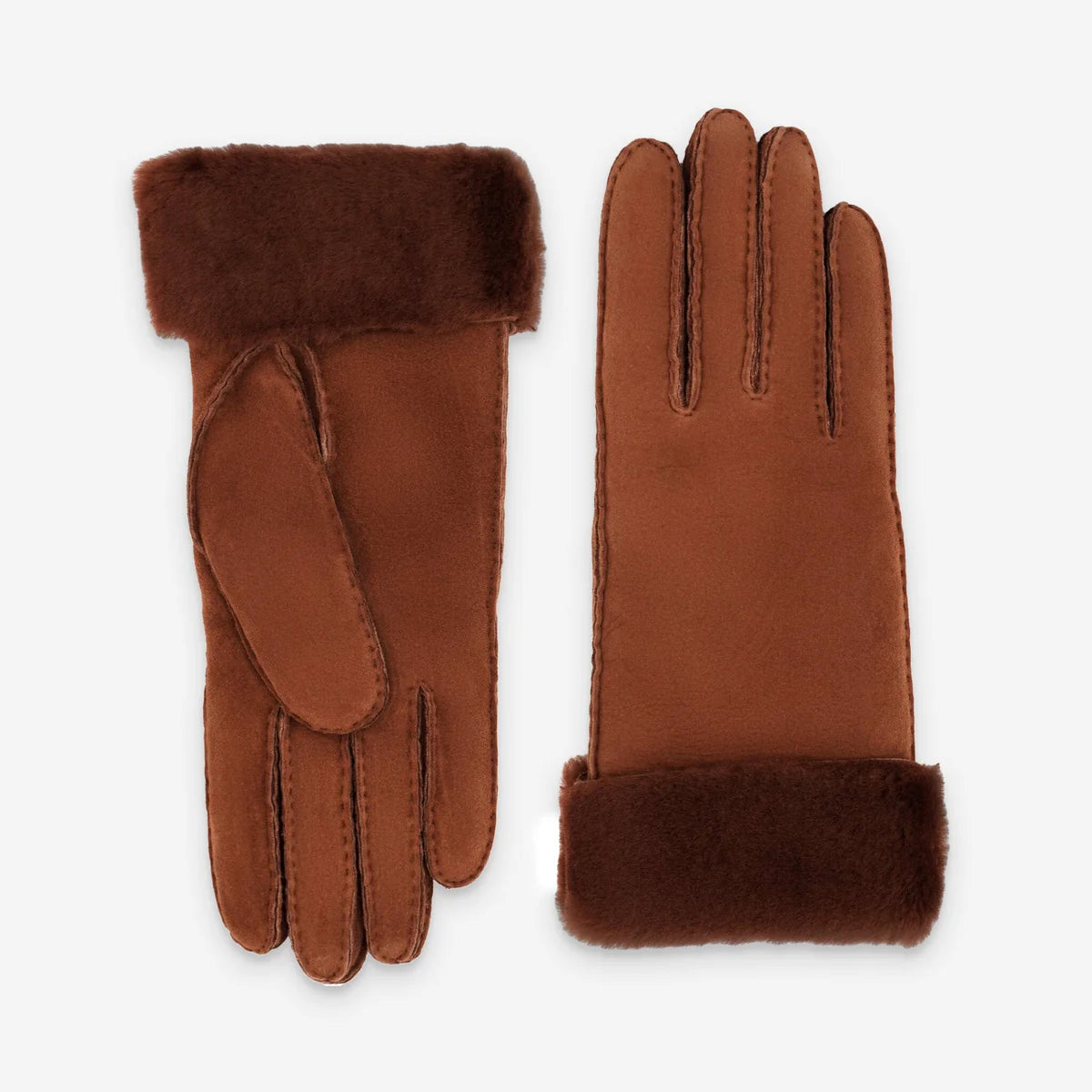 Glove Story - Gants femme avec fourrure - Noisette